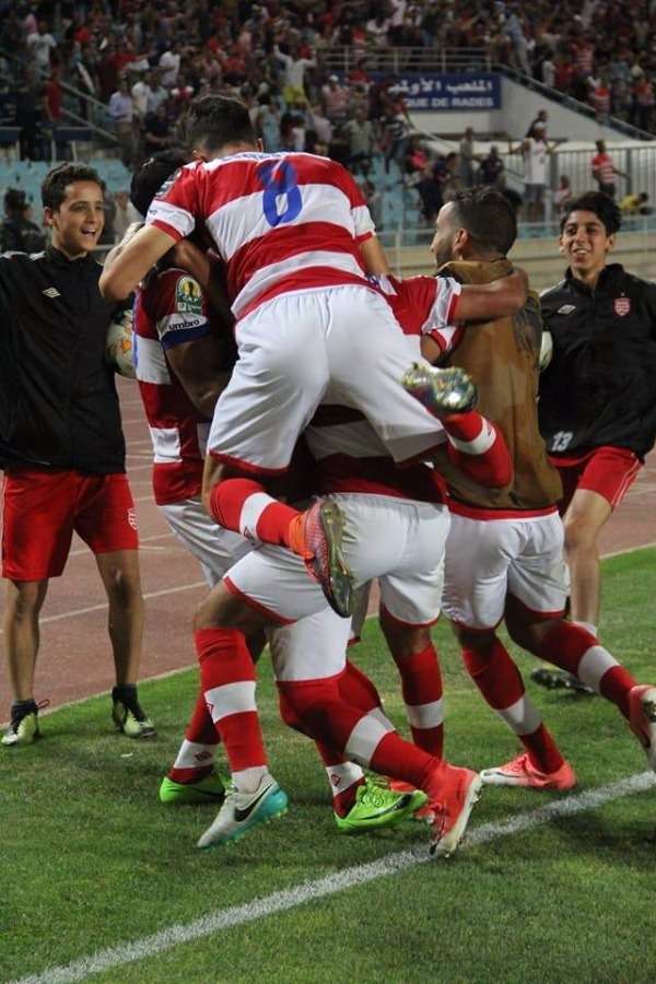 فرحة لاعبي الإفريقي