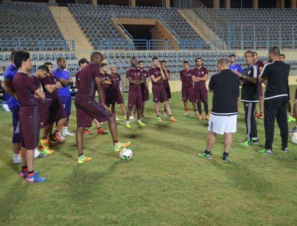 جانب من تدريبات منتخب ليبيا