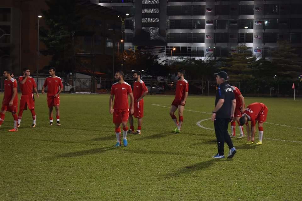 من تدريبات المنتخب