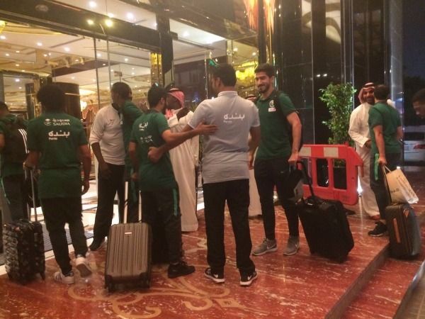 وصول لاعبي المنتخب السعودي