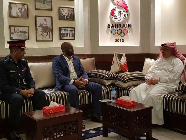 عسكر لدى استقباله رئيس الاتحاد الدولي