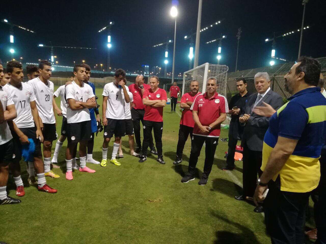 جانب من تدريبات المنتخب المصري للشباب