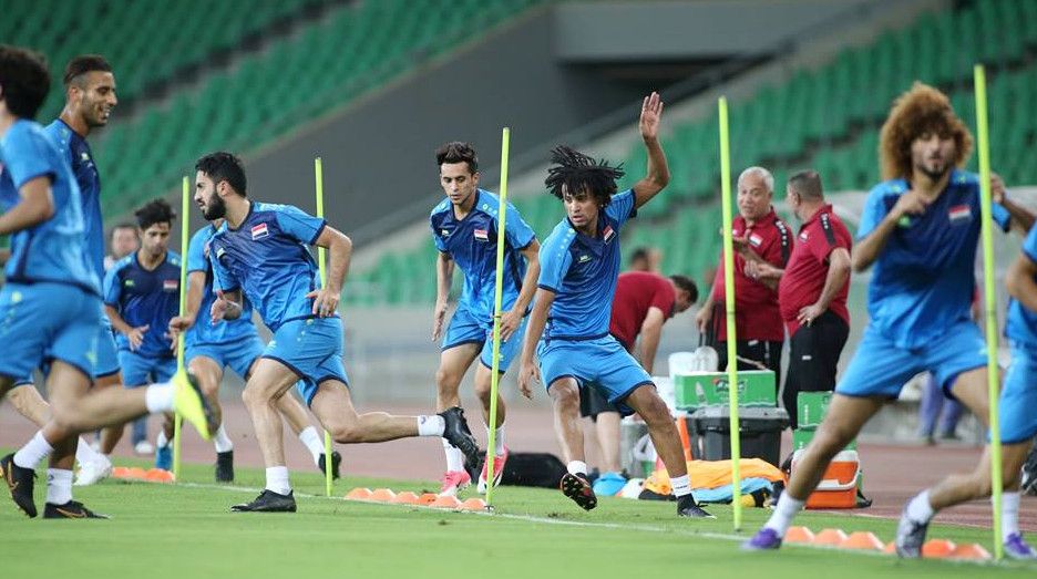 من استعدادات المنتخب العراقي