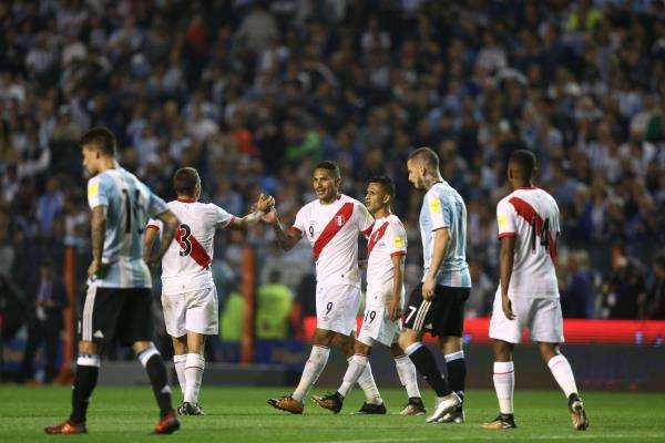 من لقاء الأرجنتين وبيرو