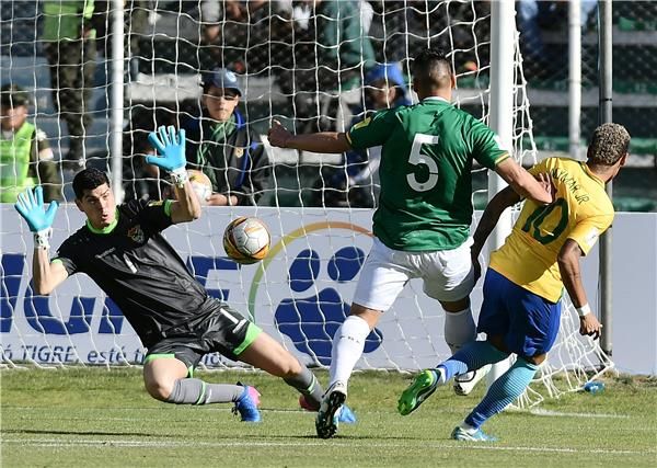 حارس بوليفيا يتألق أمام البرازيل