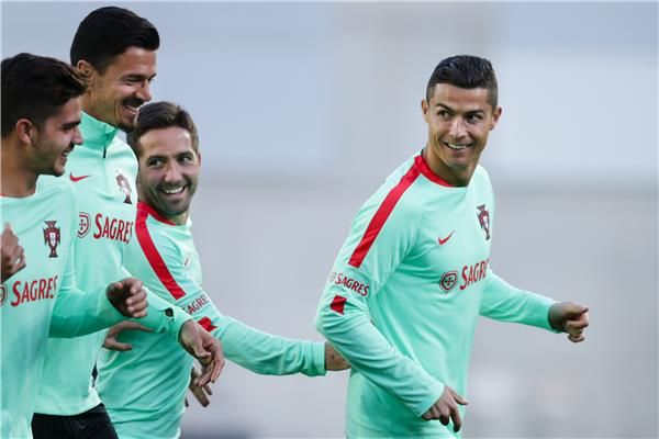 كريستيانو رونالدو في التدريبات