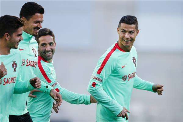 كريستيانو رونالدو في التدريبات