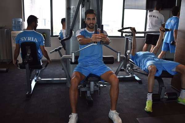 من استعدادات المنتخب السوري