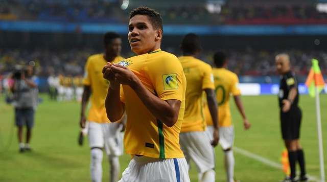 فرحة لاعبي البرازيل