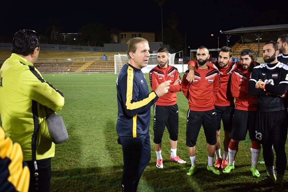 جانب من تدريبات منتخب سوريا