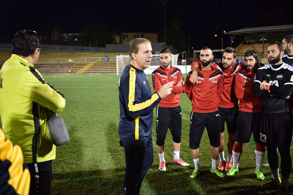 جانب من تدريبات منتخب سوريا