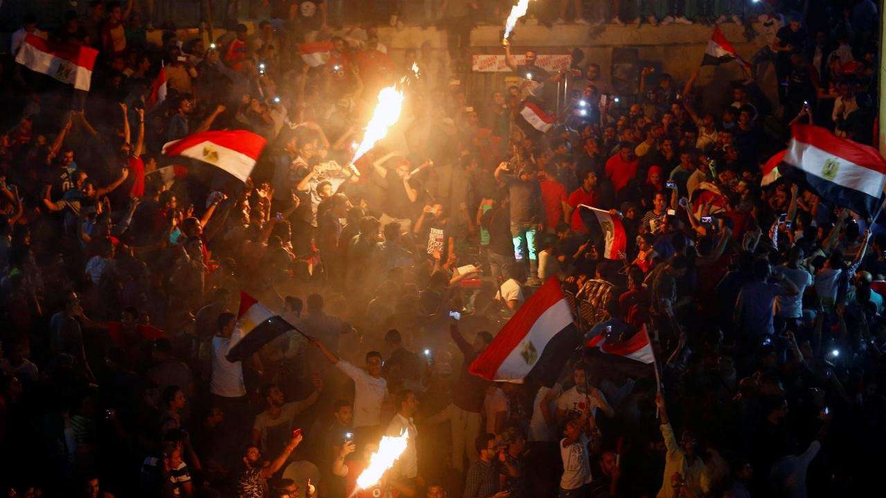 من احتفالات التأهل في القاهرة