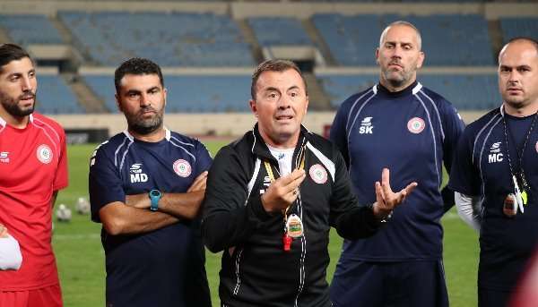 من تدريبات منتخب لبنان