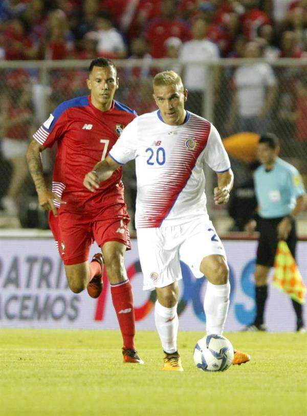 جانب من مباراة بنما وكوستاريكا