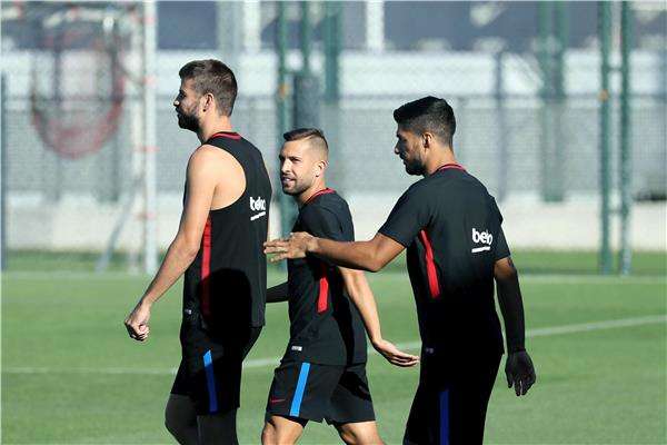 من تدريبات برشلونة - أرشيفية-