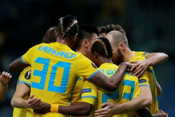 فرحة لاعبي أستانا