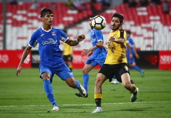 جانب من مباراة الأهلي مع المنامة