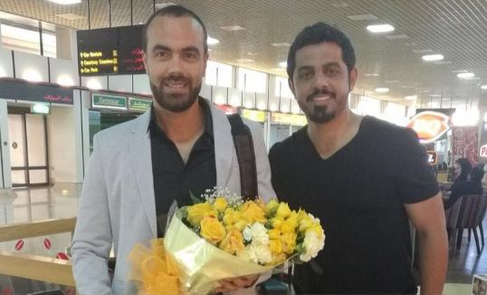 إداري الأهلي خالد هلال يستقبل المناعي