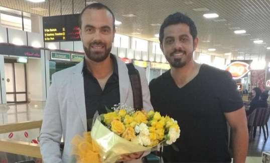 إداري الأهلي خالد هلال يستقبل المناعي