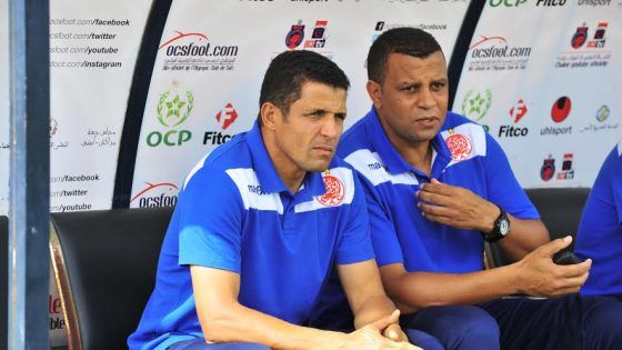 رشيد بن محمود مع المدرب عموتة