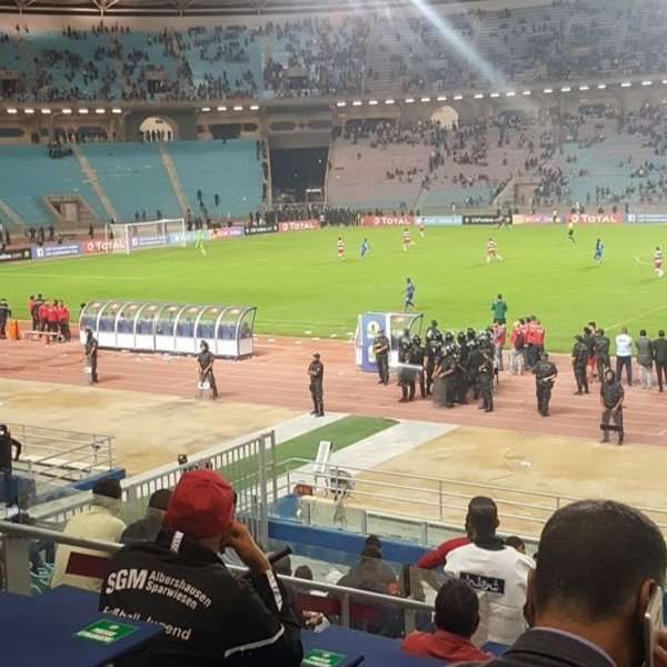 أعمال شغب واسعة اندلعت عقب المباراة