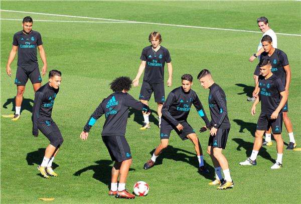 جانب من تدريبات ريال مدريد