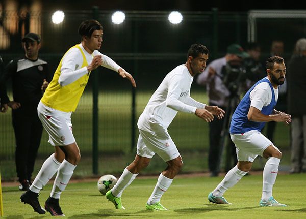 جانب من تدريبات منتخب تونس اليوم