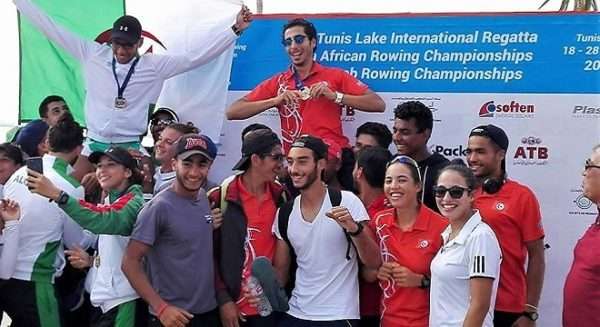 من حفل تتويج البطولة الأفريقية الأحد الماضي