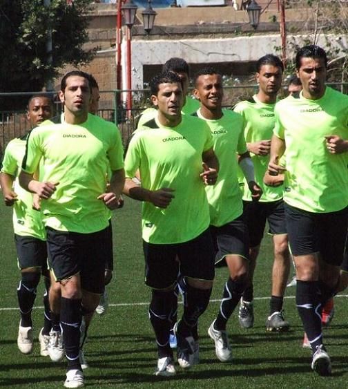جانب من تدريبات شباب الاردن في صنعاء