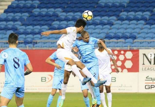 محمد حسين أثناء المباراة