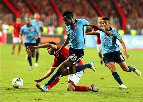 من مباراة الأهلي والوداد