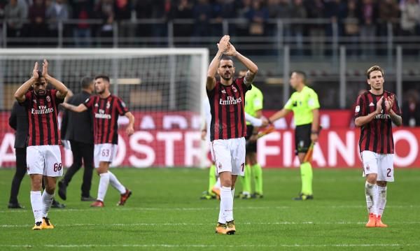 لوكاس بيليا مع لاعبي ميلان