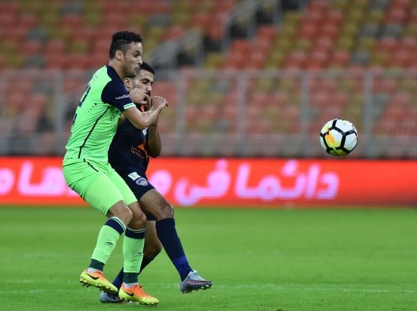 من مباراة الأهلي والفيحاء