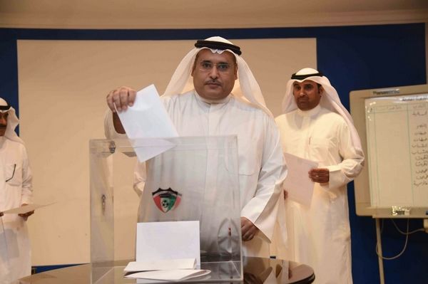جانب من انتخابات الاتحاد الكويتي