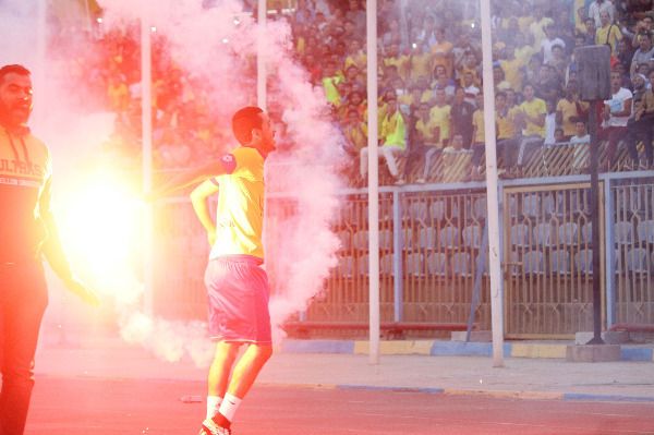 إبراهيم حسن مع جماهير الإسماعيلي