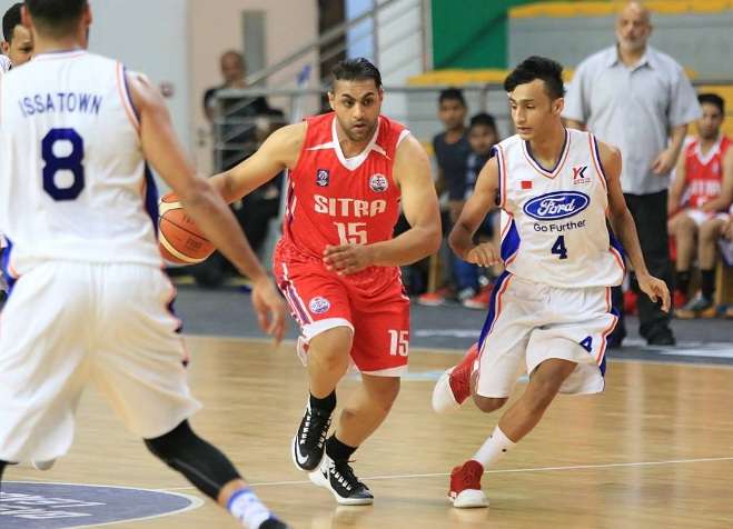 جانب من مباراة سترة ومدينة عيسى