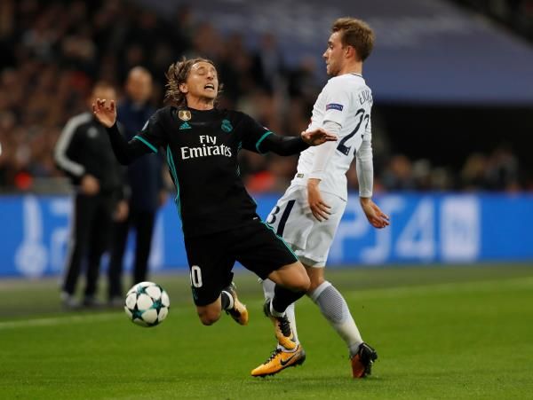 من لقاء ريال مدريد وتوتنهام