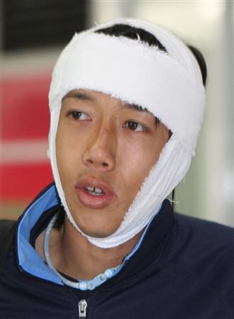 كينغو ناكامورا بعد وصوله للأراضي اليابانية