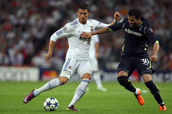 رونالدو خلال مواجهة توتنهام