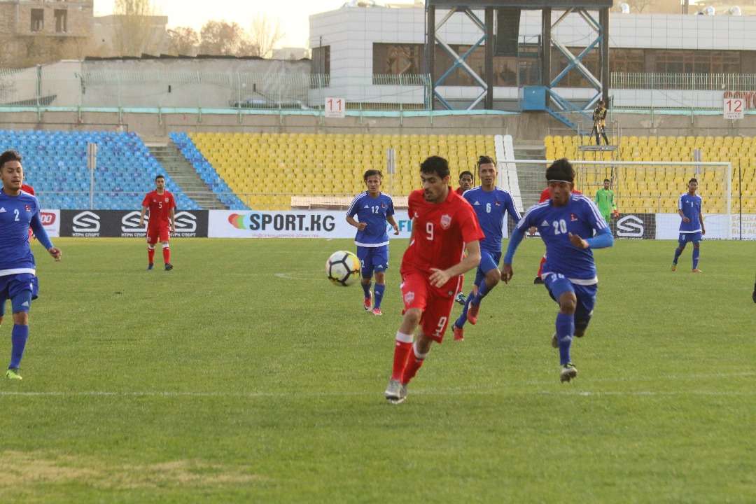 جانب من مباراة البحرين ونيبال