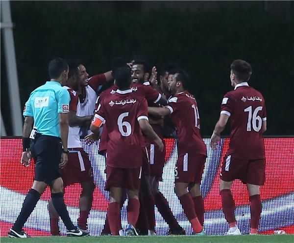 فرحة لاعبي الفيصلي