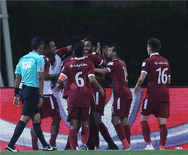 فرحة لاعبي الفيصلي