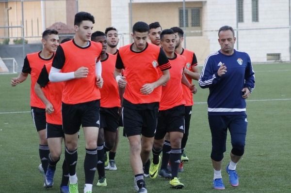 جانب من تدريبات منتخب الأردن للشباب