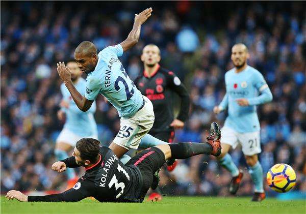 من لقاء مانشستر سيتي وأرسنال