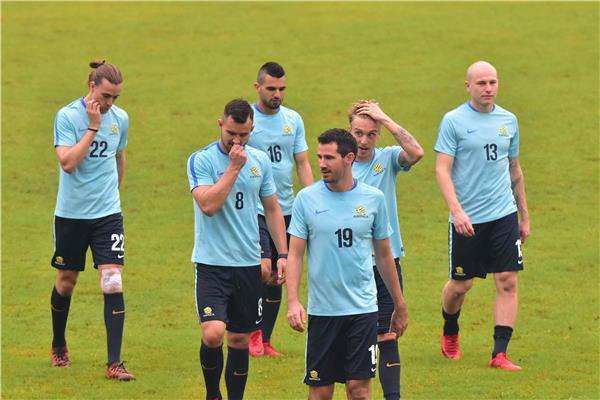 من تدريبات المنتخب الأسترالي