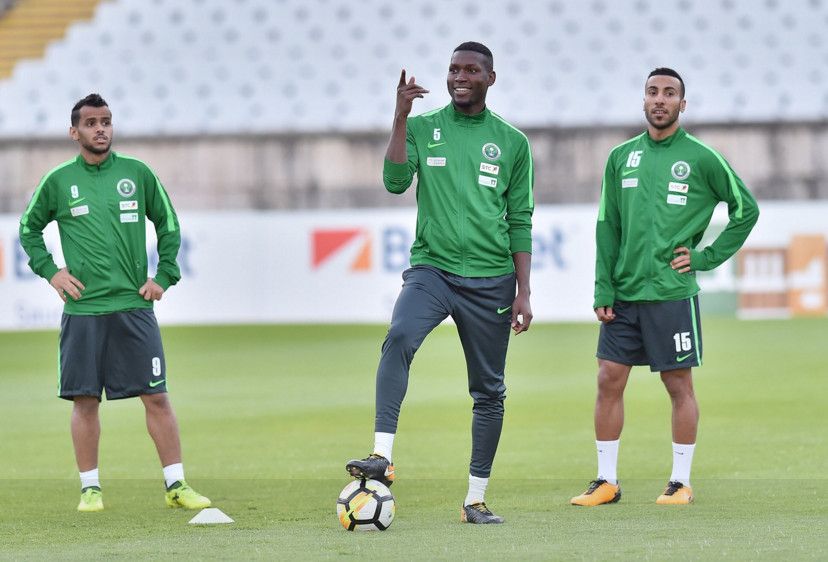 من تدريبات المنتخب السعودي