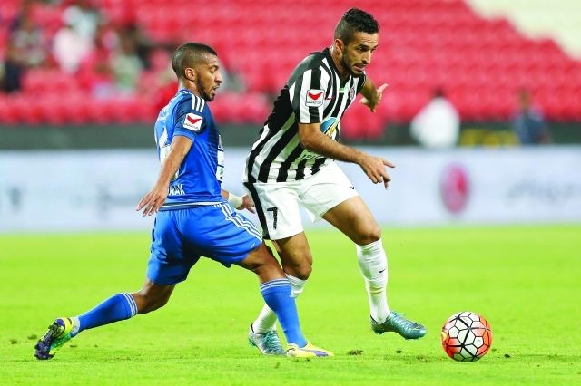 من مباراة سابقة بين النصر والجزيرة