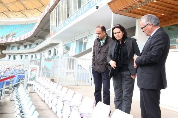 من زيارة الشارني لملعب رادس