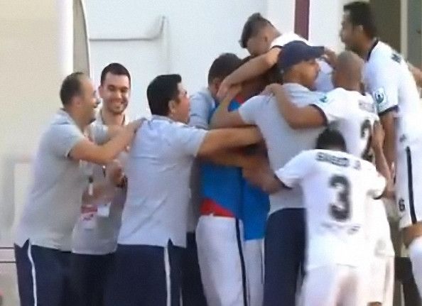 فرحة لاعبي الفجيرة