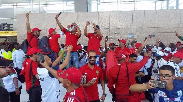 صور الجمهور المغربي بأبيدجان